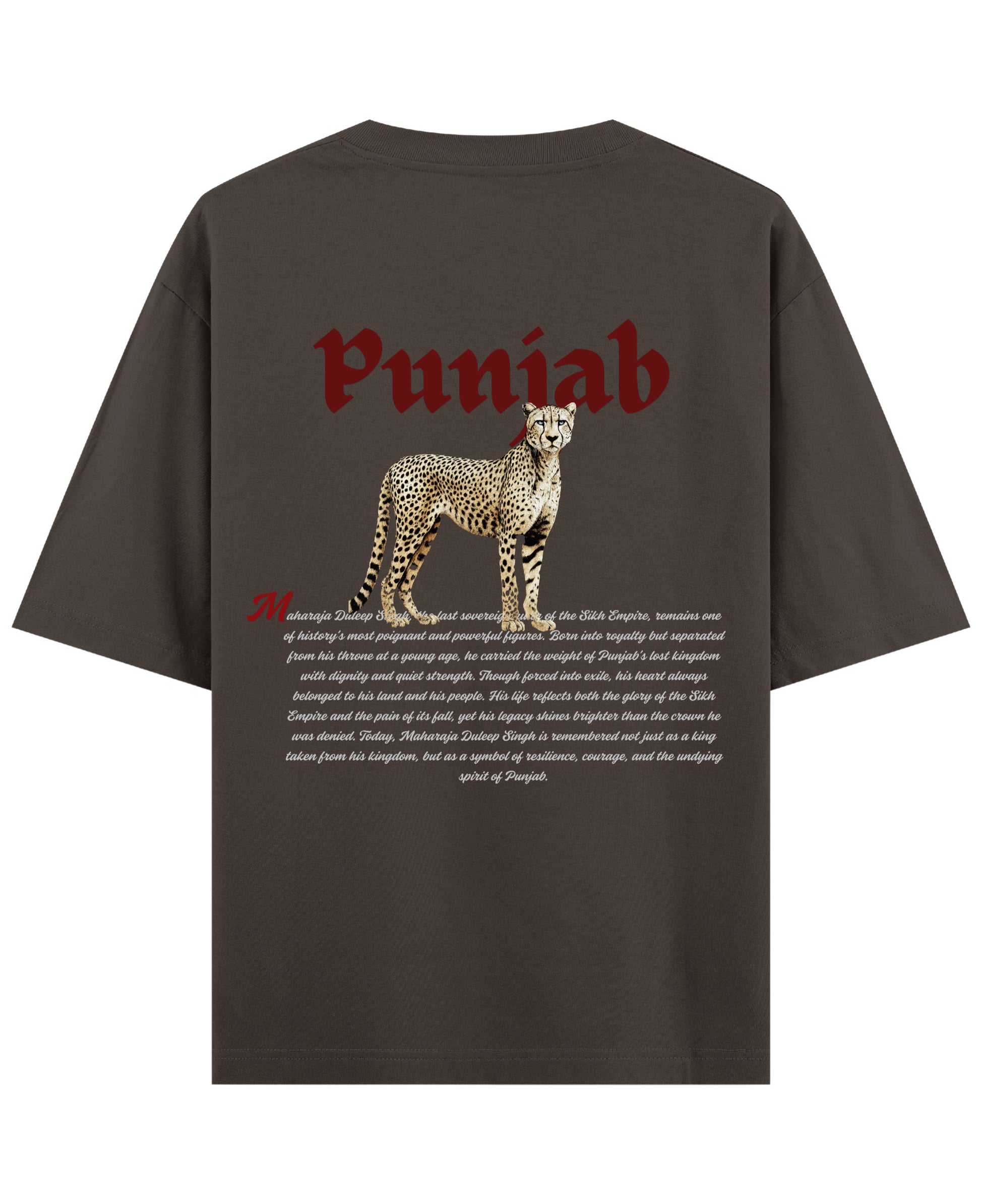 Coffee Oversized T-Shirt Back Design