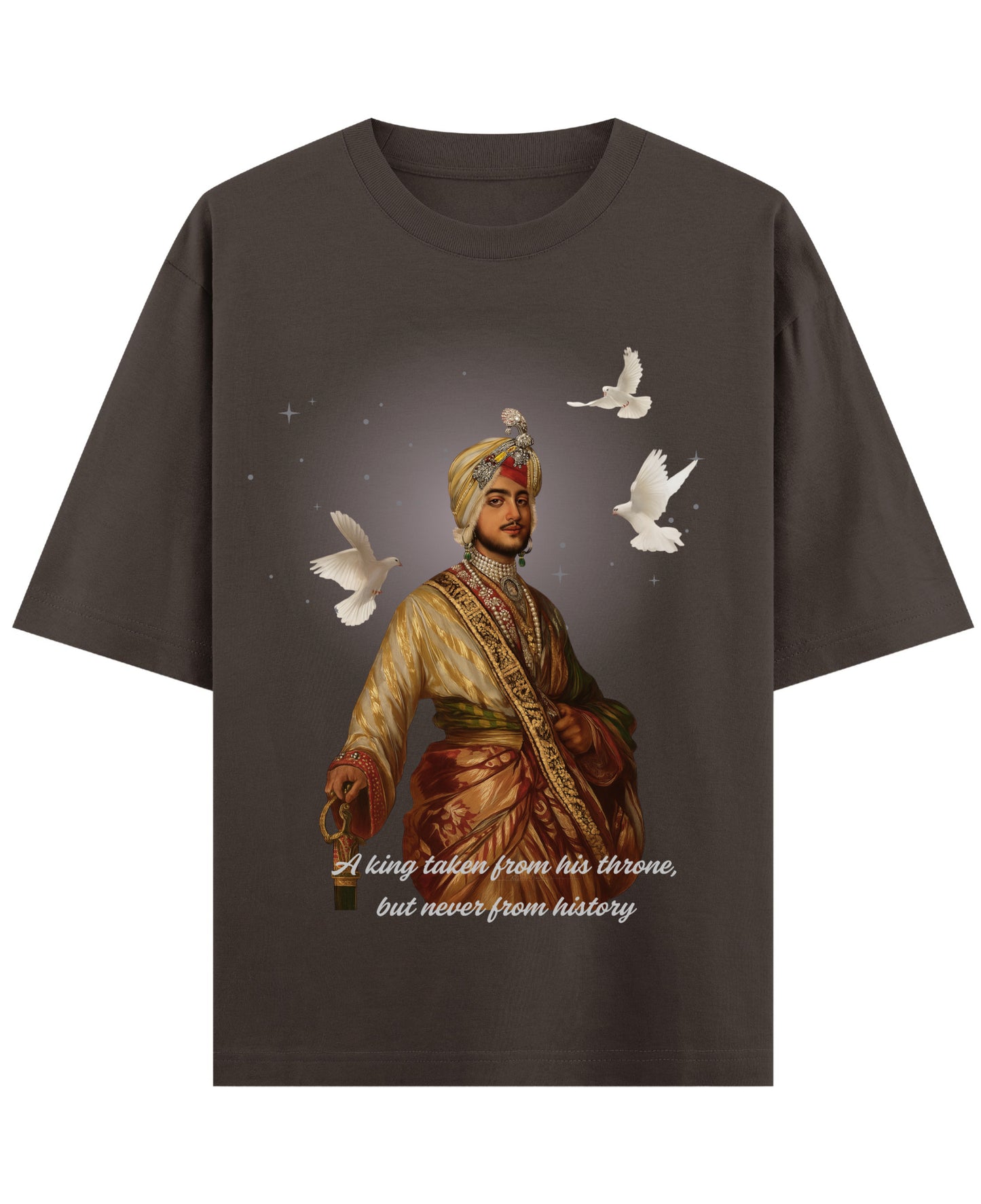 Coffee Oversized T-Shirt Front Design