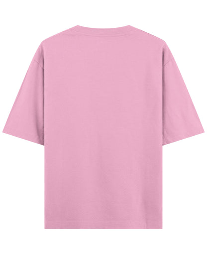 Baby Pink Oversized T-Shirt Back Design