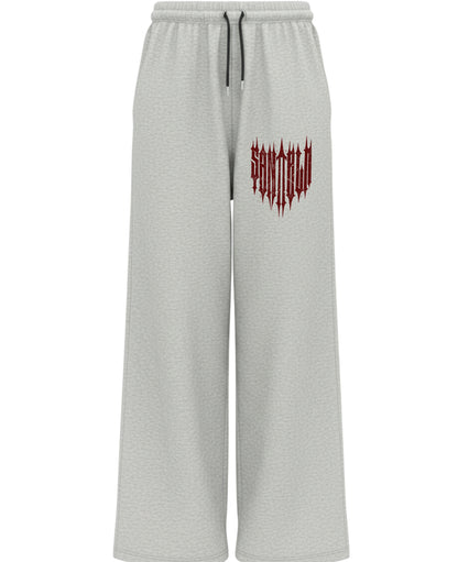 Grey Cotton Joggers Front Design