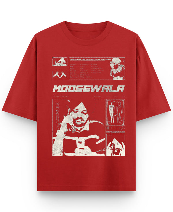 Red Oversized T-shirt Front Design