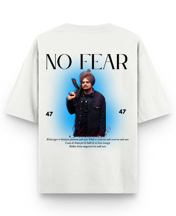 Off White Oversized T-shirt Back Design