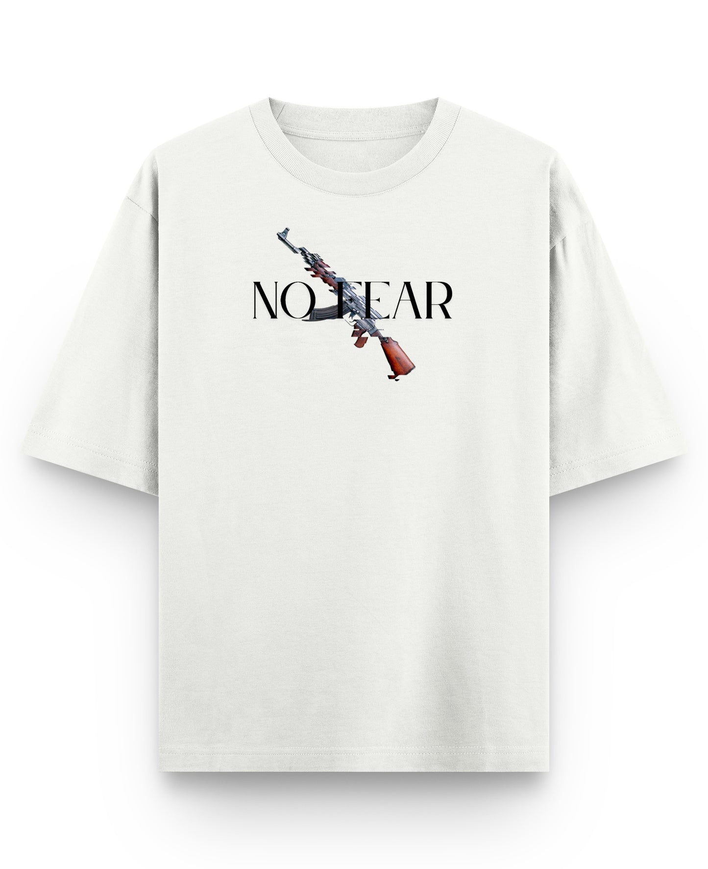 Off White Oversized T-shirt Front Design