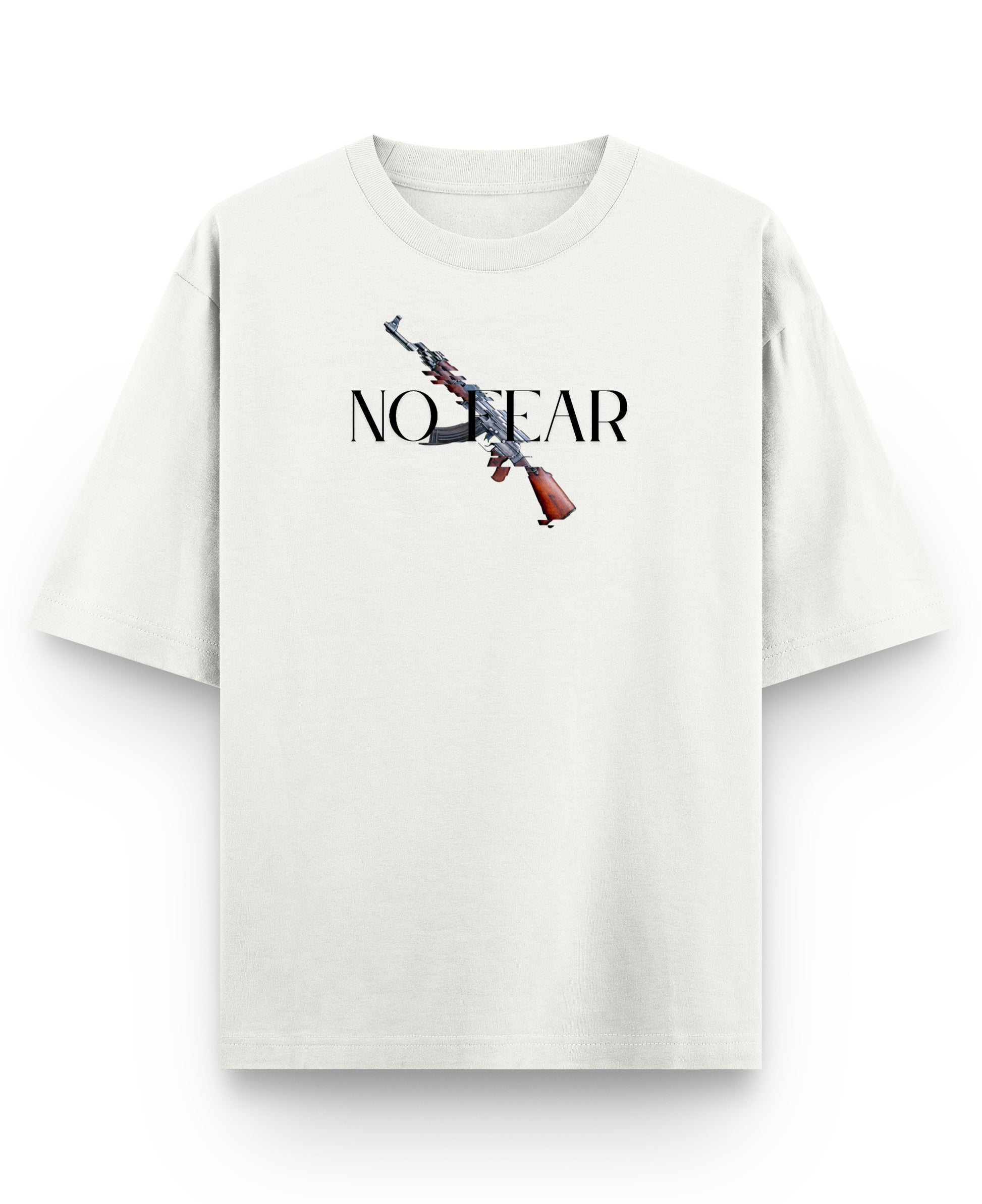 Off White Oversized T-shirt Front Design