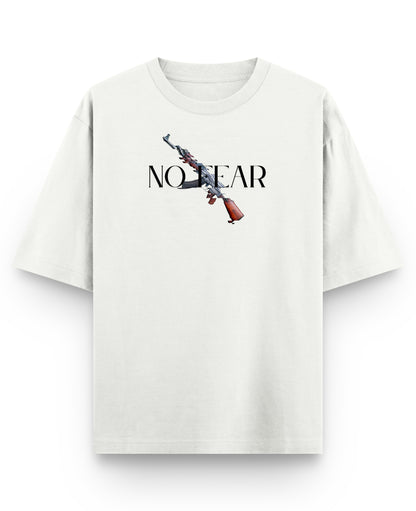 Off White Oversized T-shirt Front Design