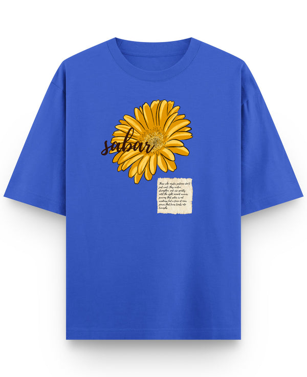 Royal Blue Oversized T-Shirt Front Design