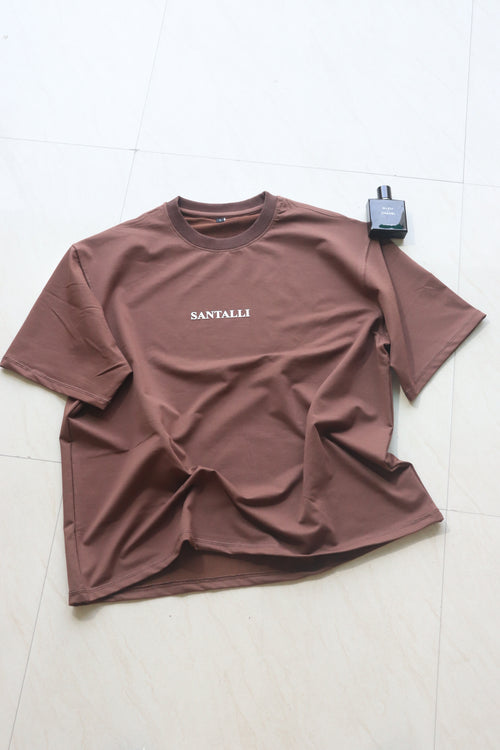 BROWN OVERSIZED T-SHIRT
