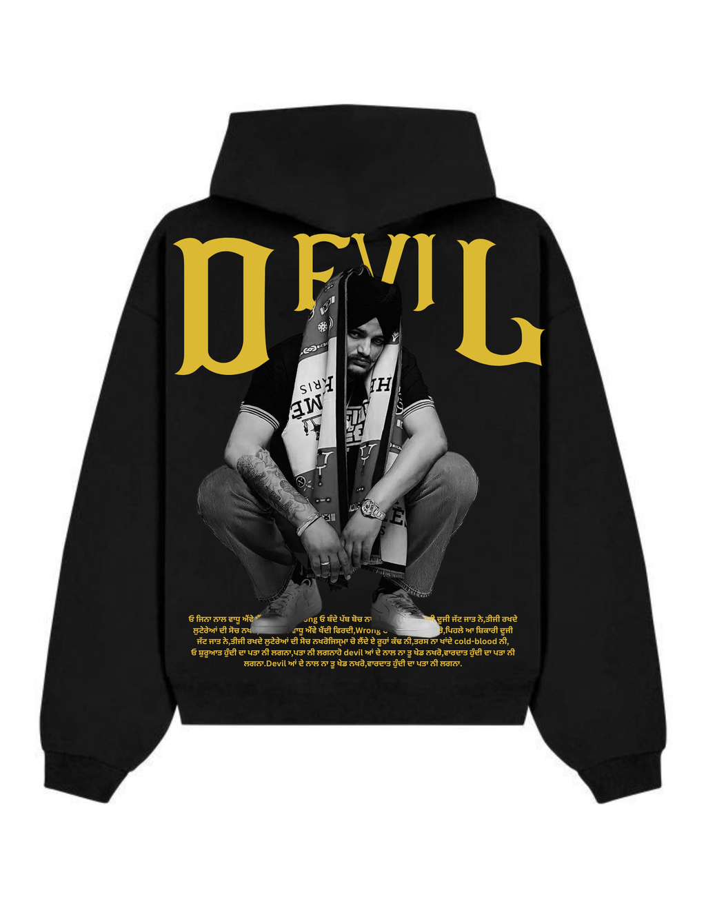 DEVIL'S REGRETS OVERSIZED HOODIE