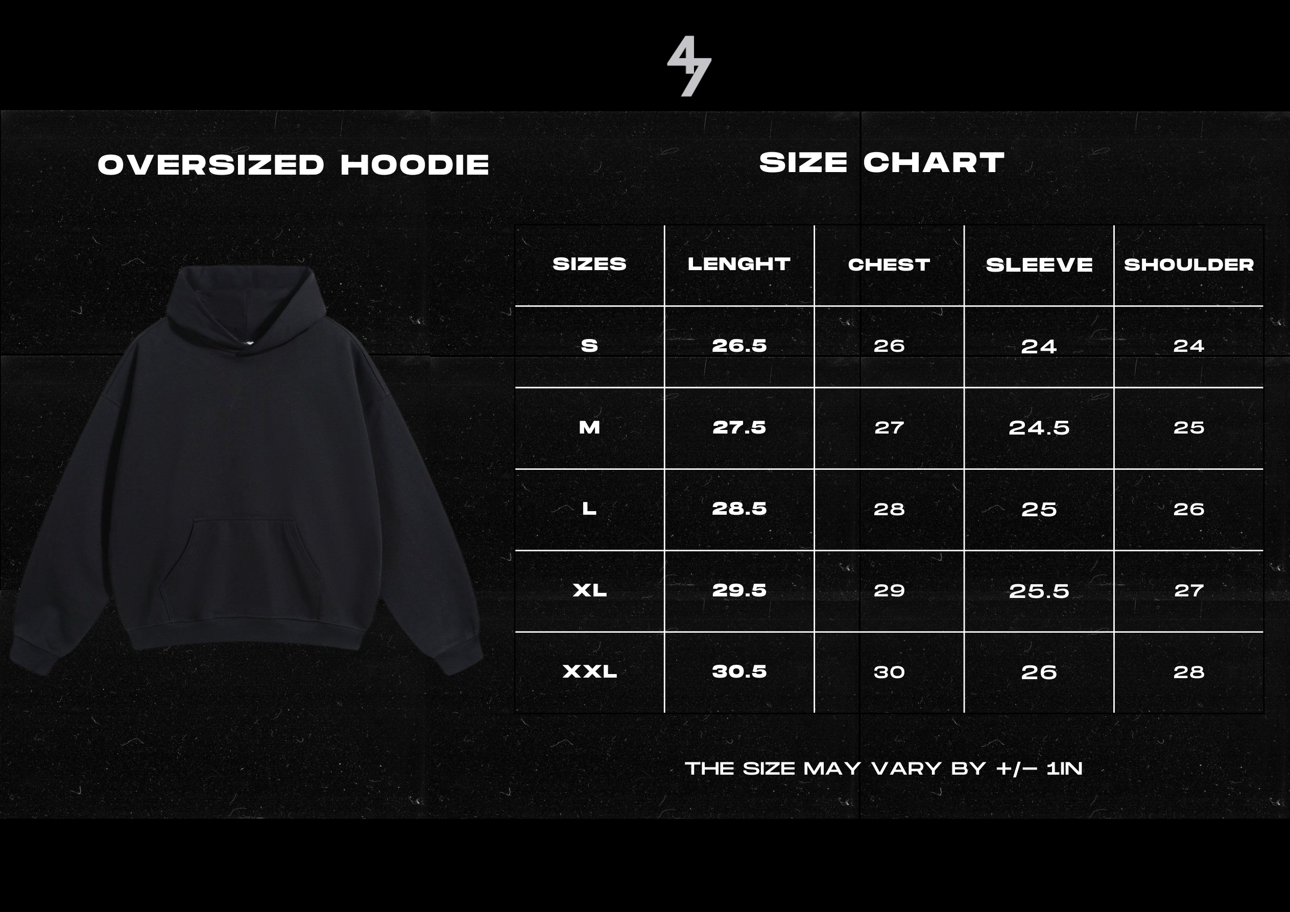 47 FIRE OVERSIZED HOODIE